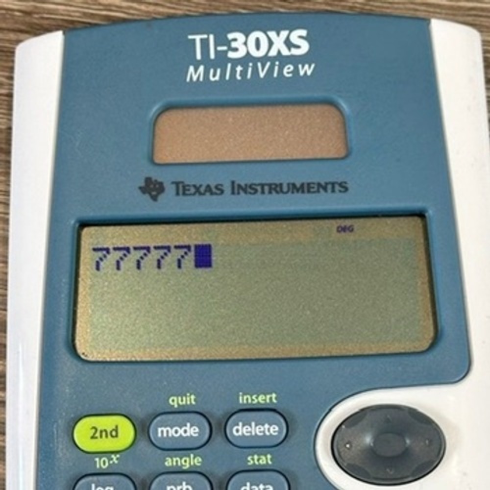 Scientific Calculator Texas Instruments TI-30XS MultiView Blue White Solar Math